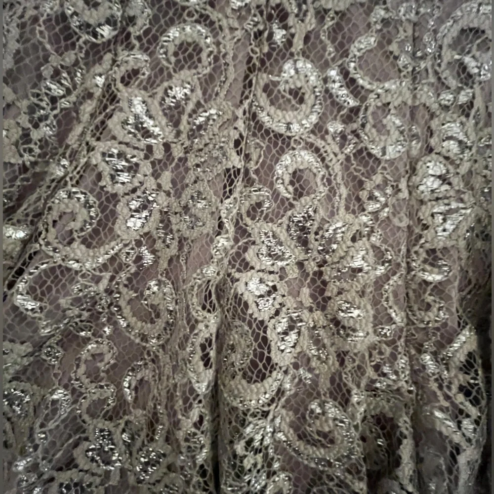 Cache silver strapless dress in size 6 - Picture 3 of 6